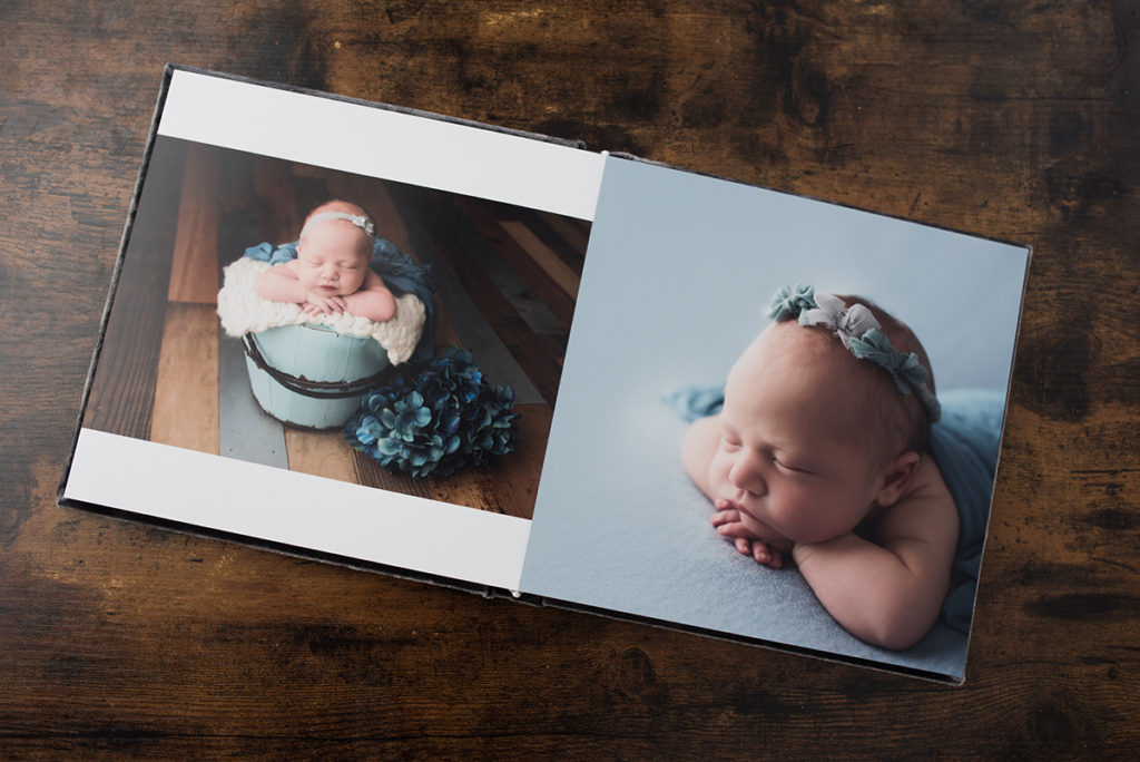 photo albums from newborn session
