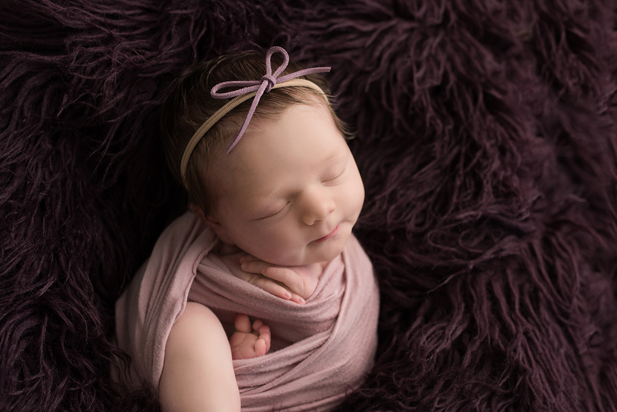 newborn in photo studio