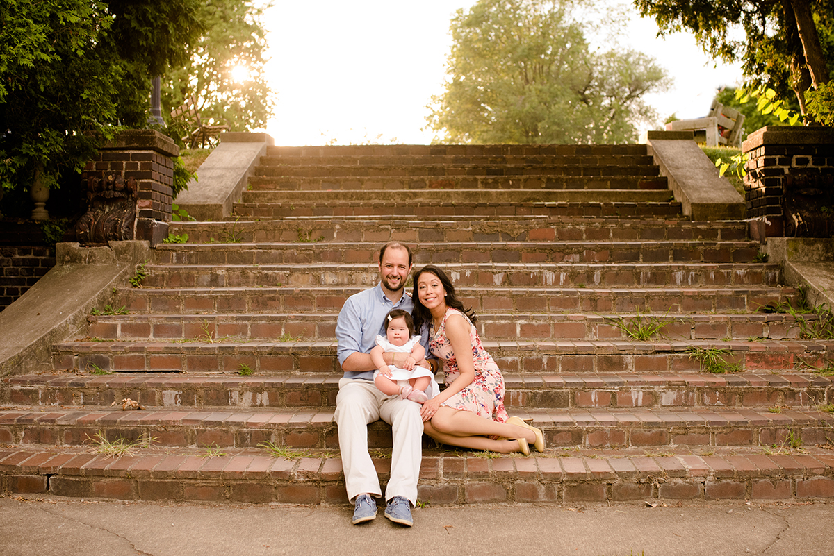One Year Old Family Photography Session at Mellon Park